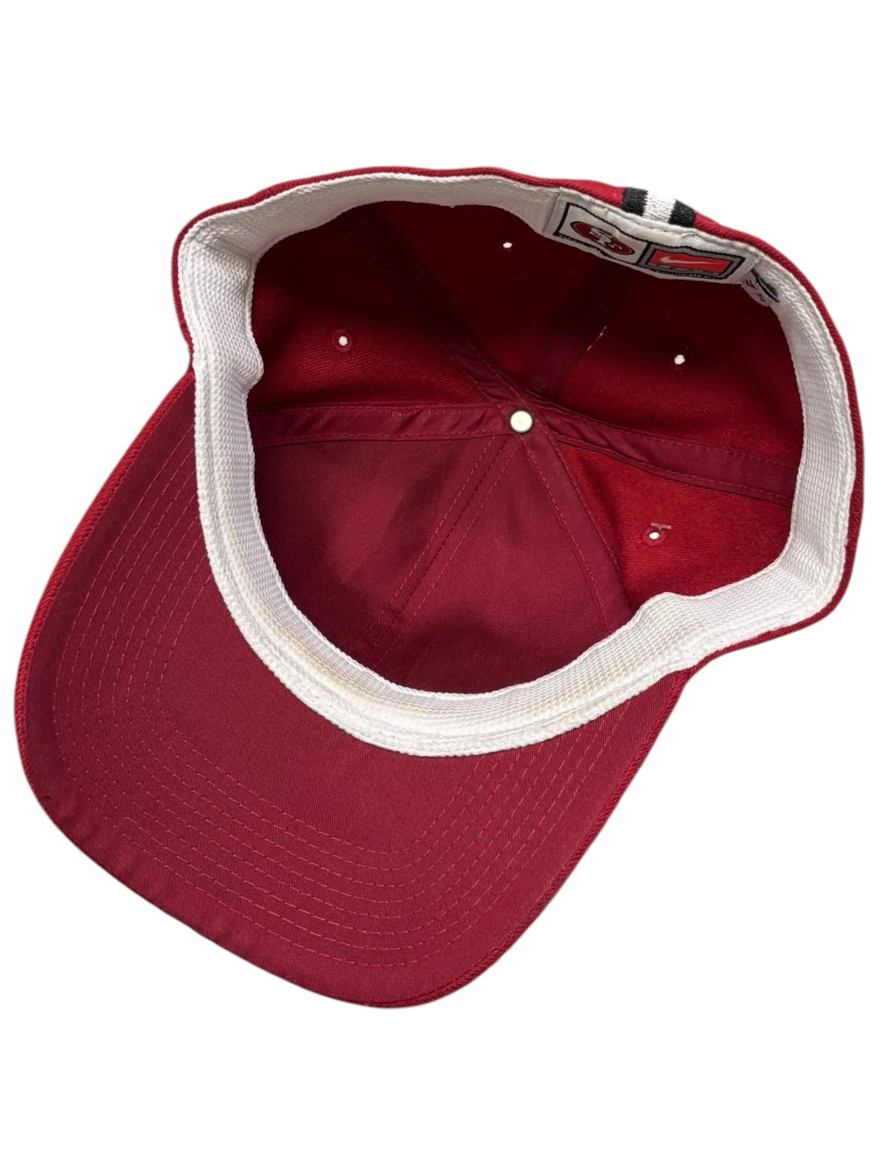 Vintage 90s NFL Nike San Francisco 49ers Red Fitted Hat