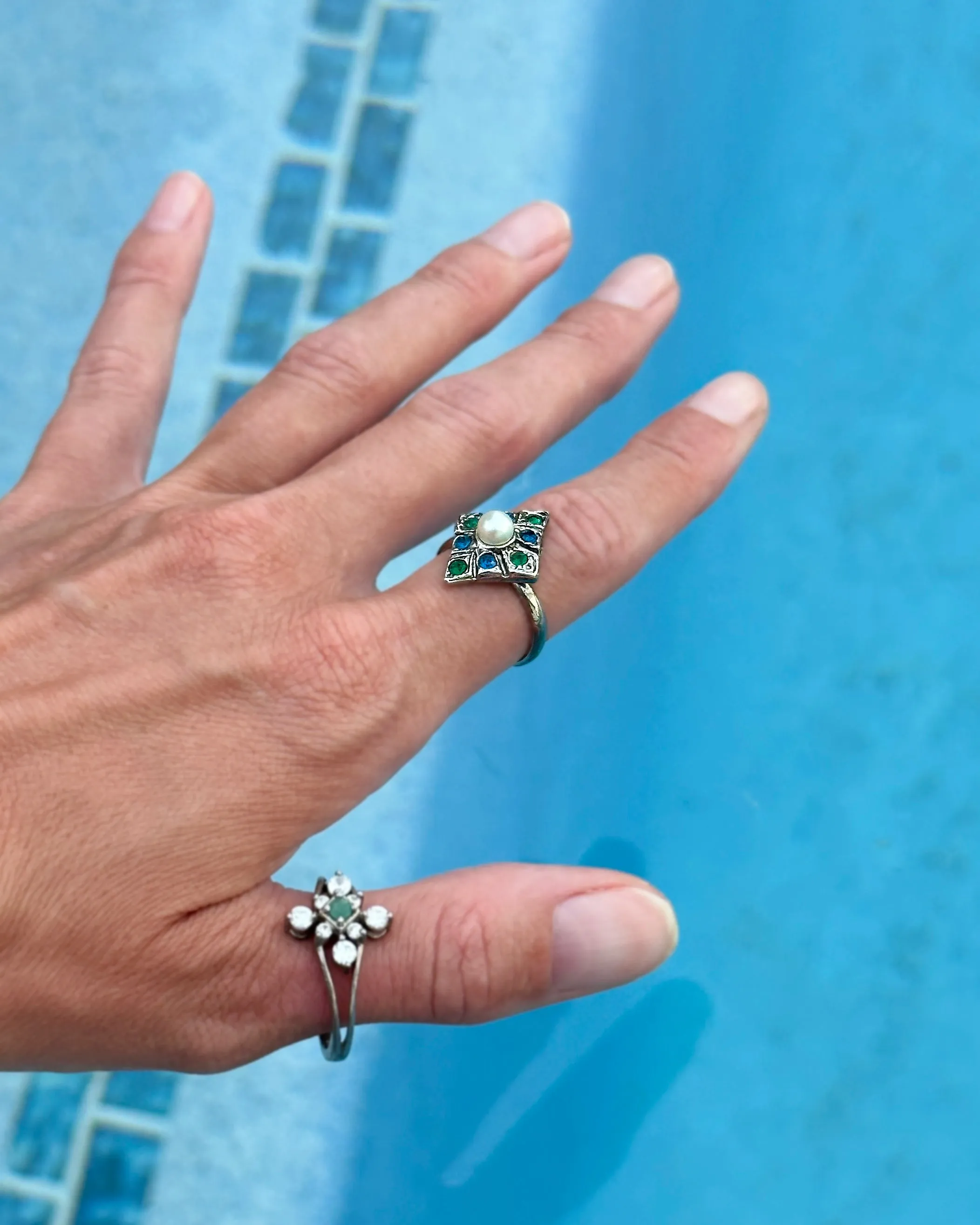 Vintage Art Deco Style Cocktail Ring