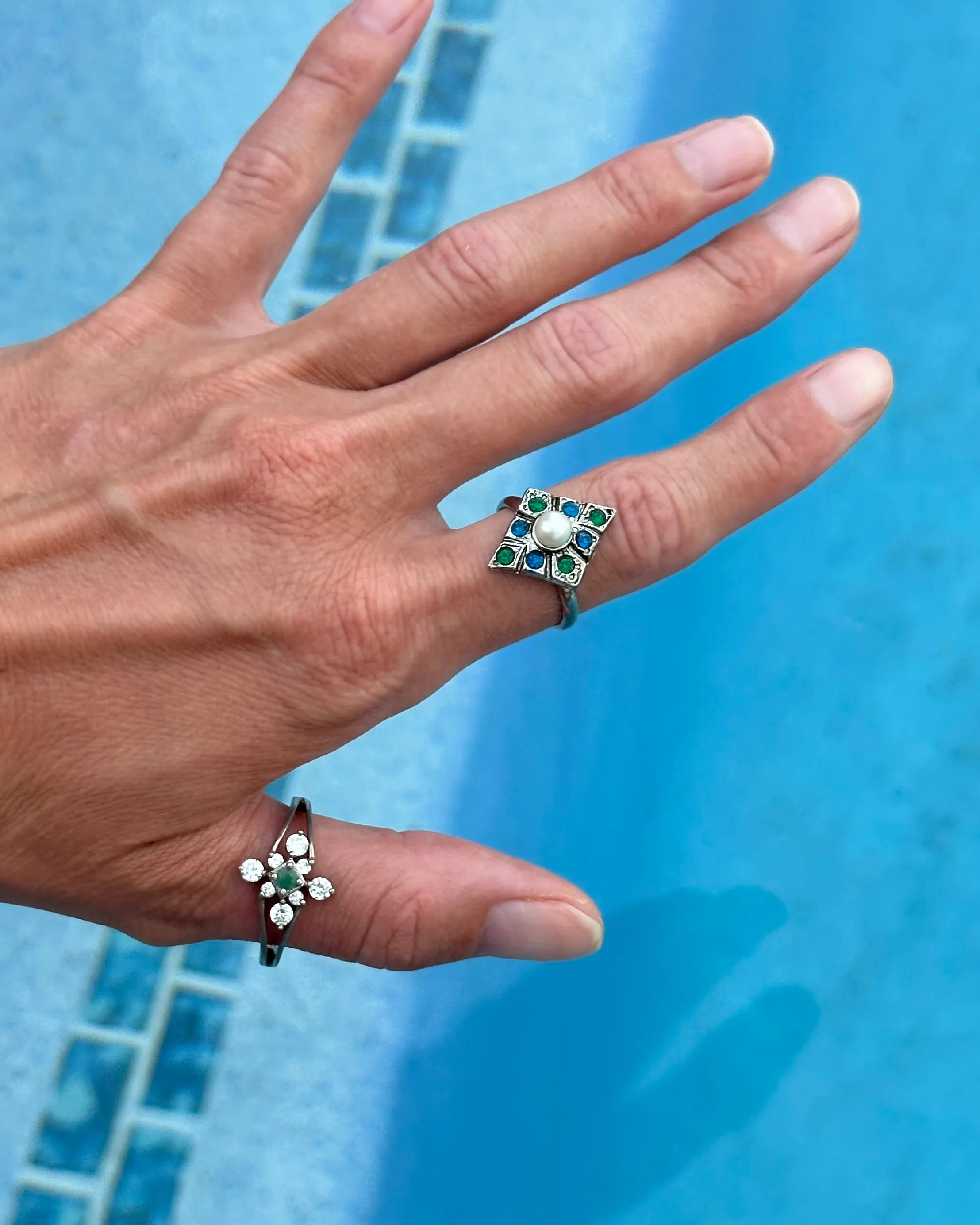Vintage Art Deco Style Cocktail Ring