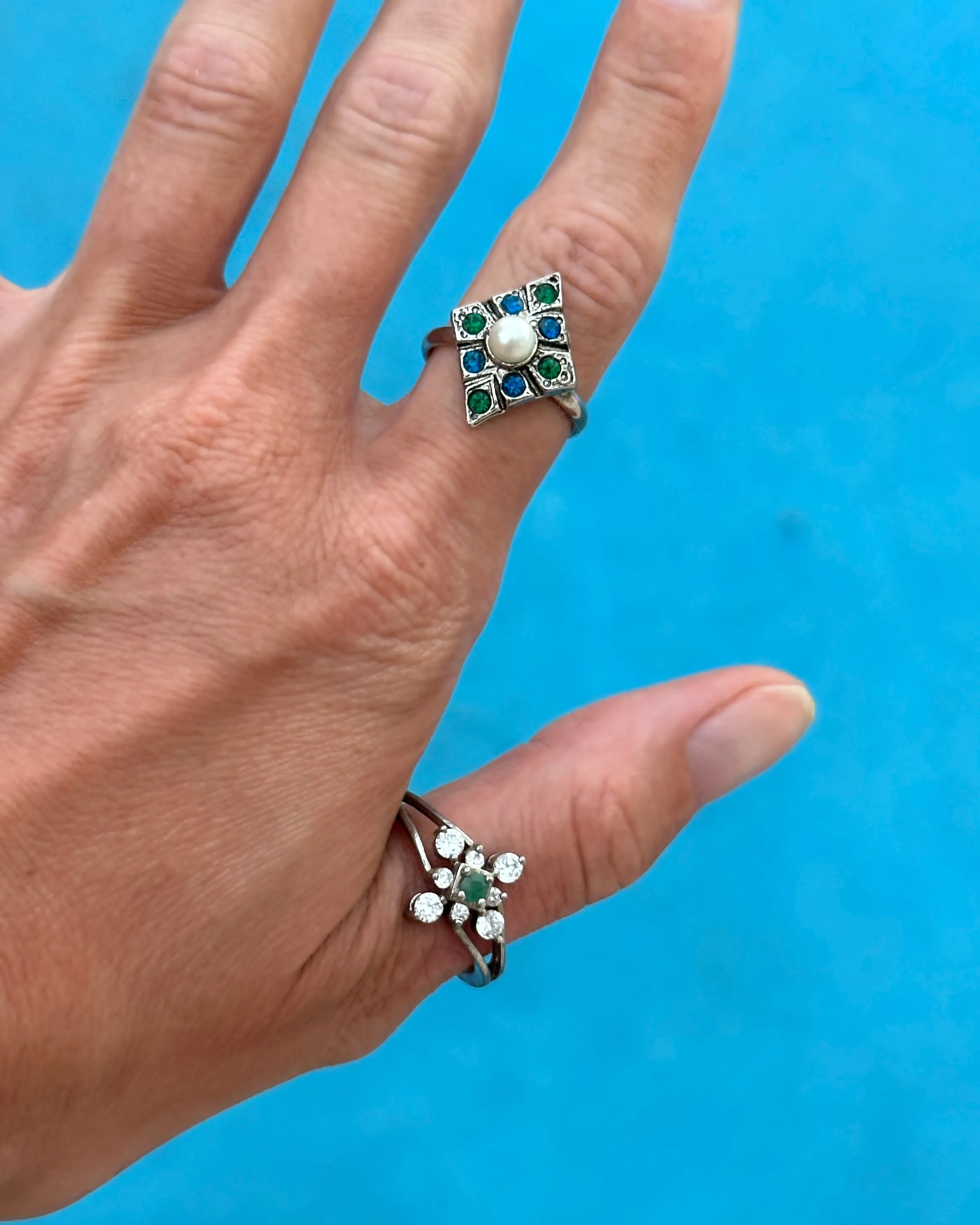 Vintage Art Deco Style Cocktail Ring
