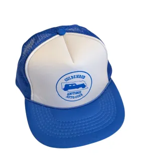 Vintage Blue & White Goldenrod Trucker Hat