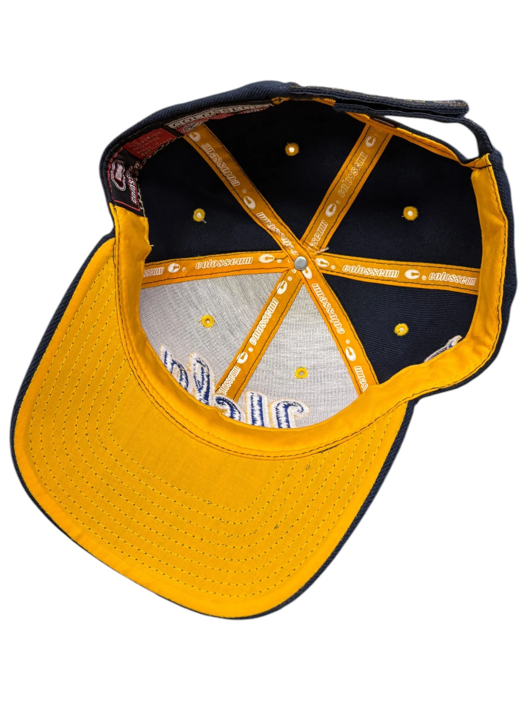 Vintage Colosseum Athletics UCLA Bruins Script Navy Strapback Hat