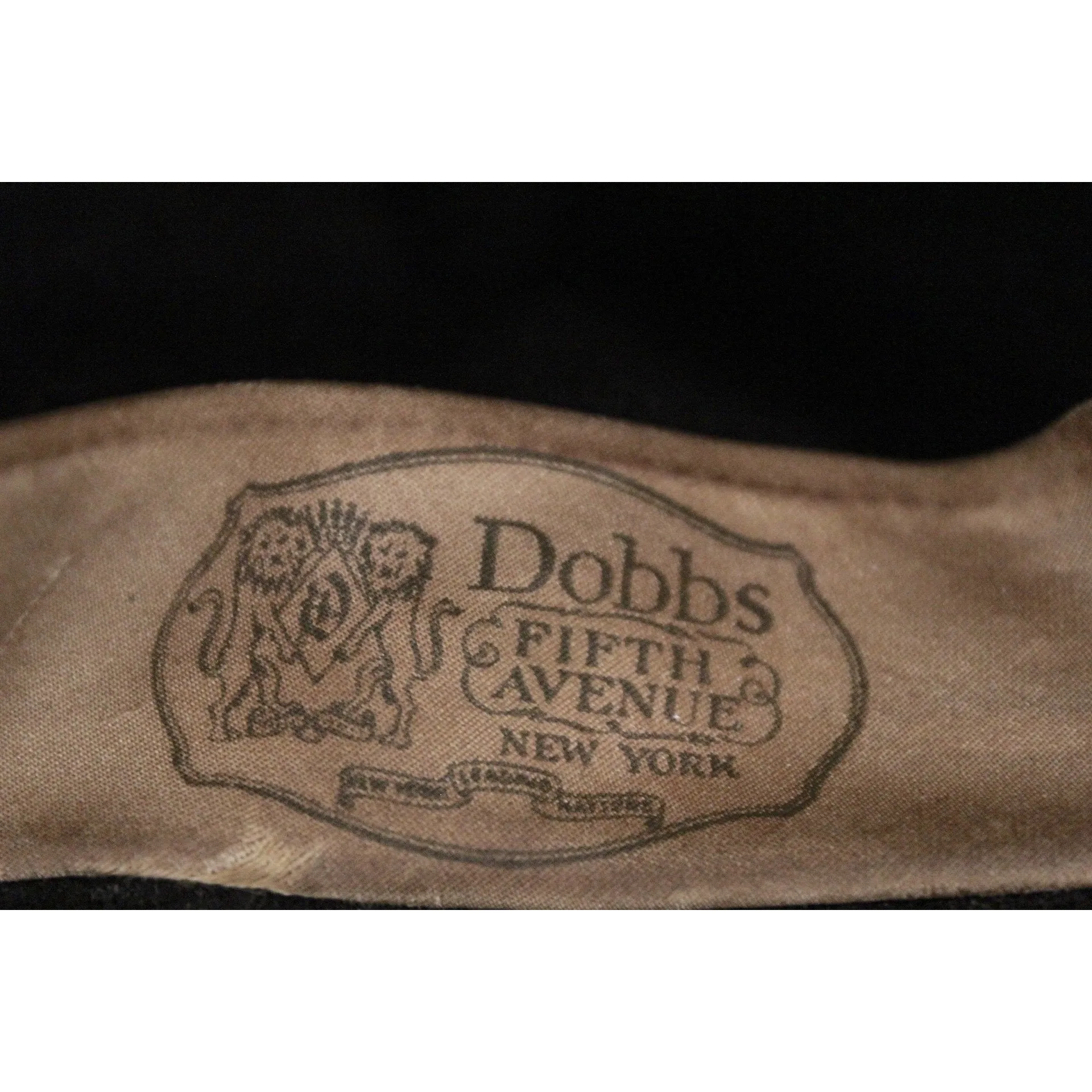 Vintage Dobbs Fedora Deep Brown Womens 1940s Casablanca 7 1/4