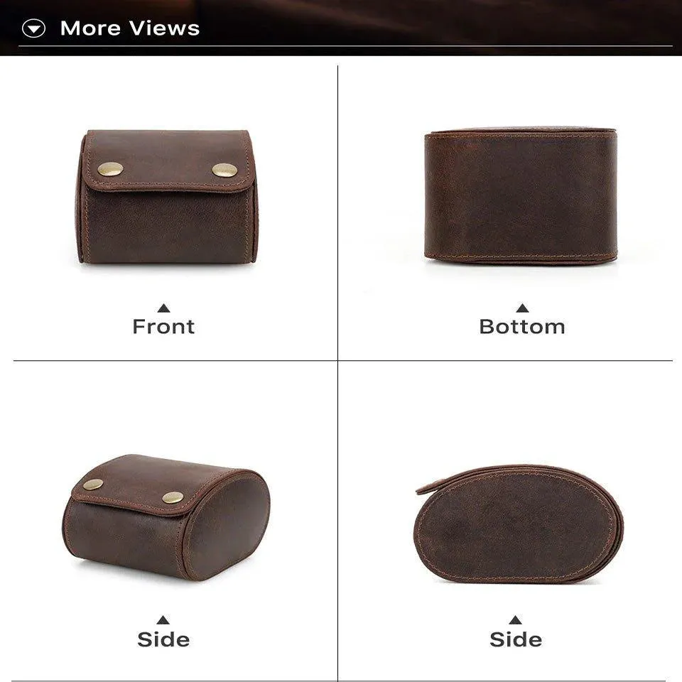 Vintage Leather Watch Rolls