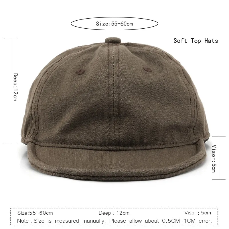 Vintage Short Brim Hat