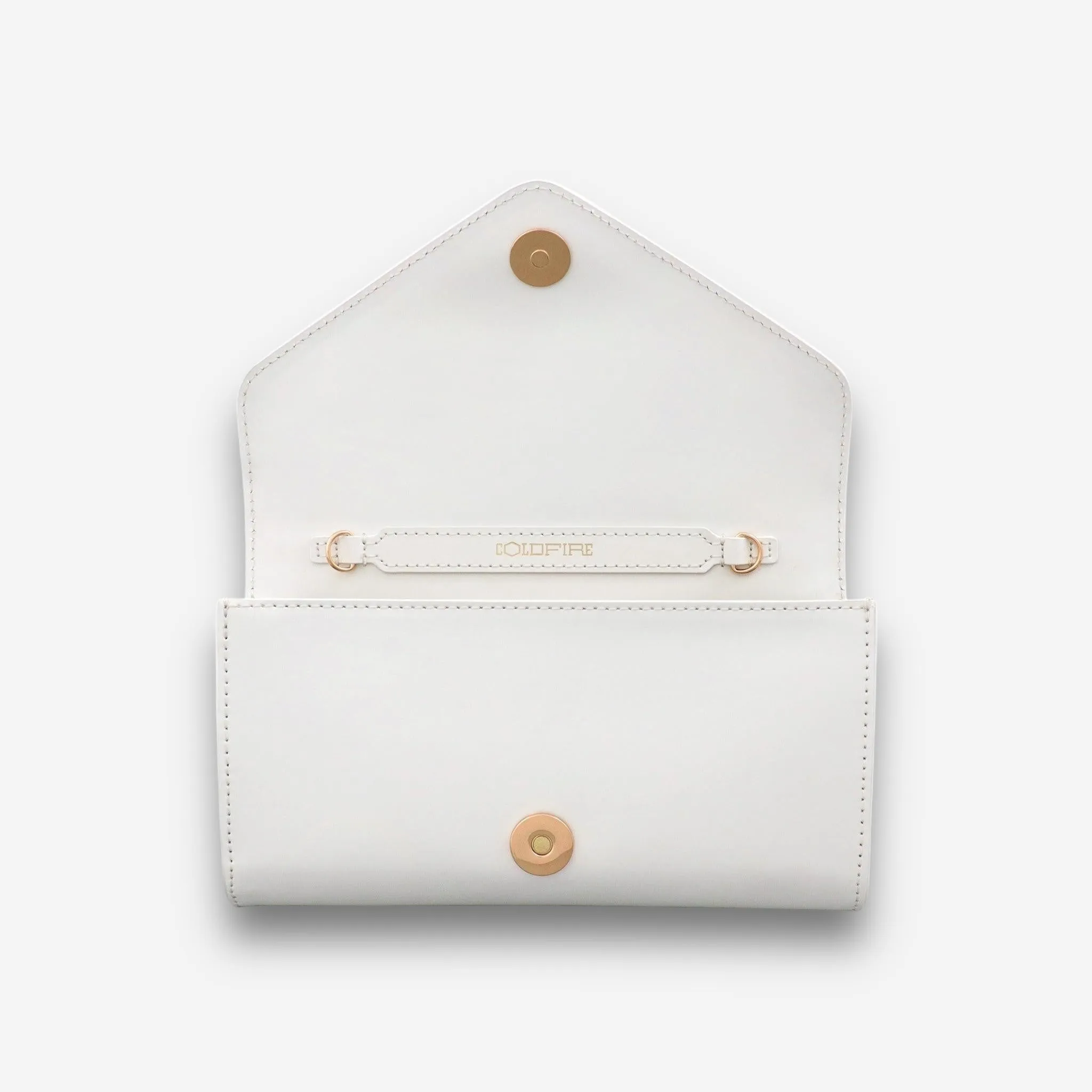 Whisper Gold - White Semi Patent