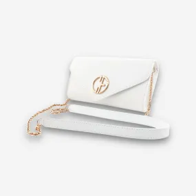 Whisper Gold - White Semi Patent