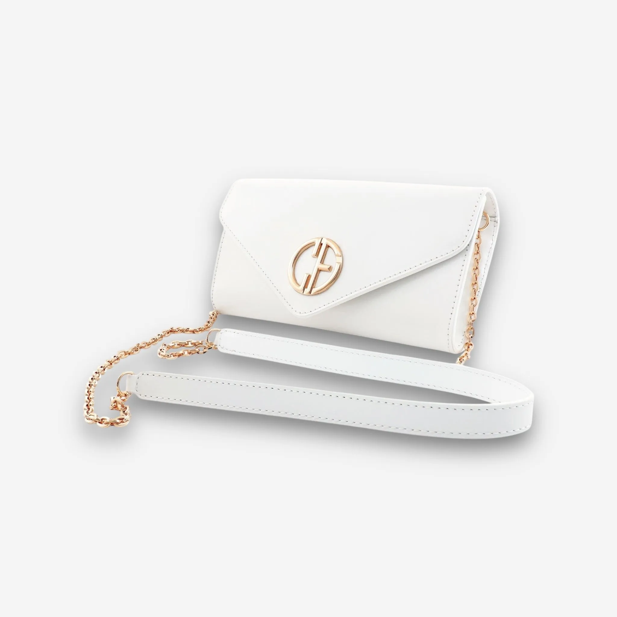 Whisper Gold - White Semi Patent