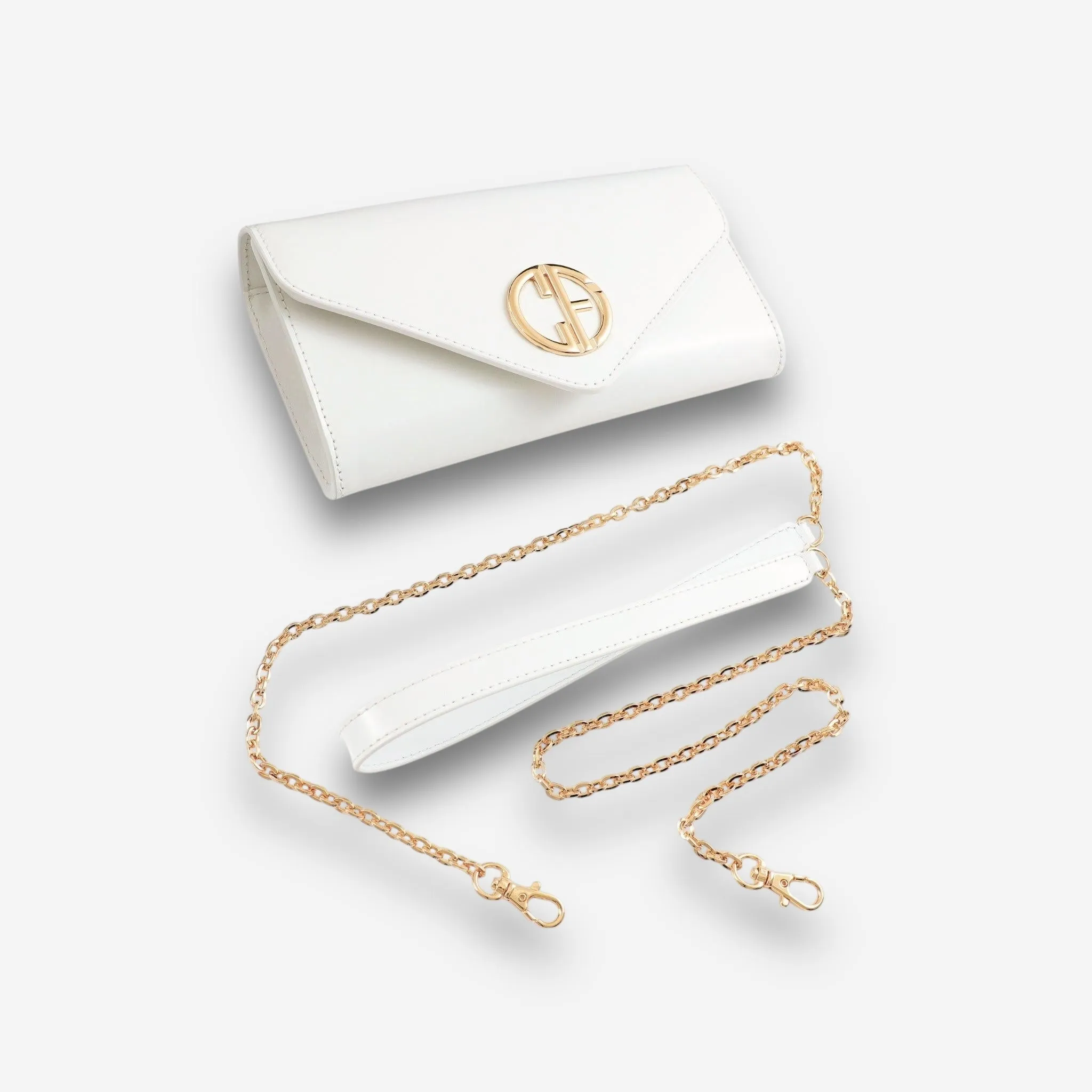 Whisper Gold - White Semi Patent