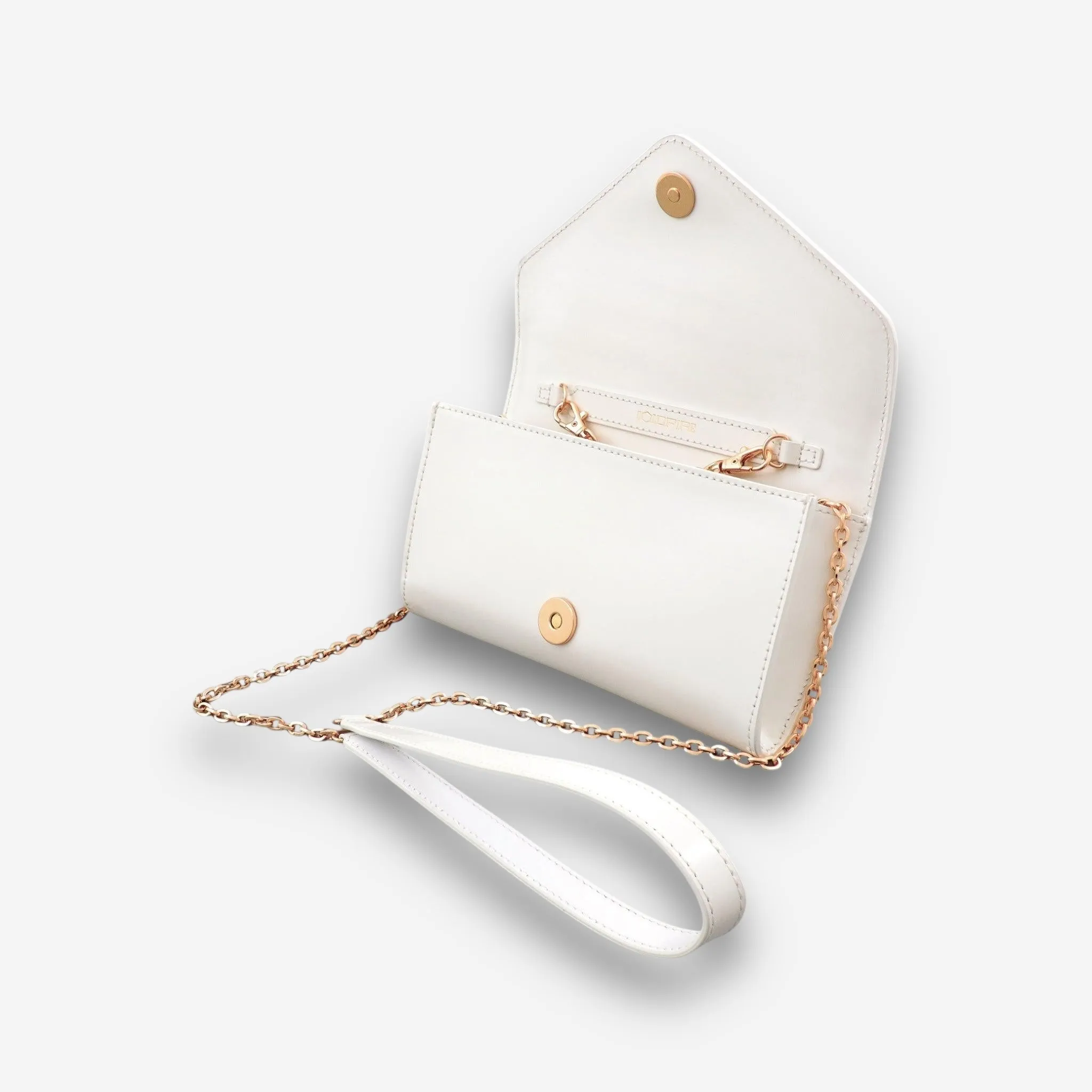 Whisper Gold - White Semi Patent