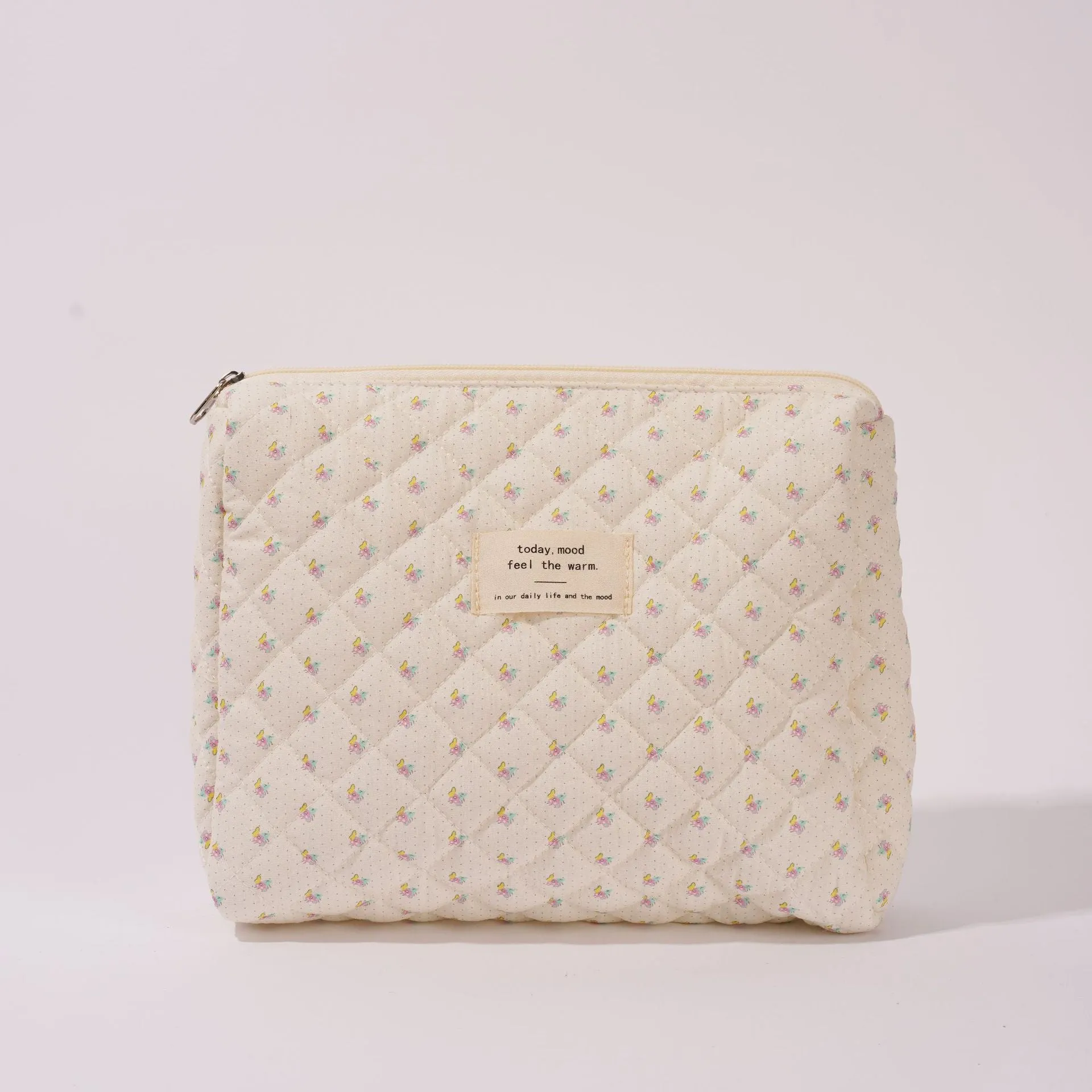 Wholesale Floral Quilted Cotton Storage Bag Cosmetic Bag Liner