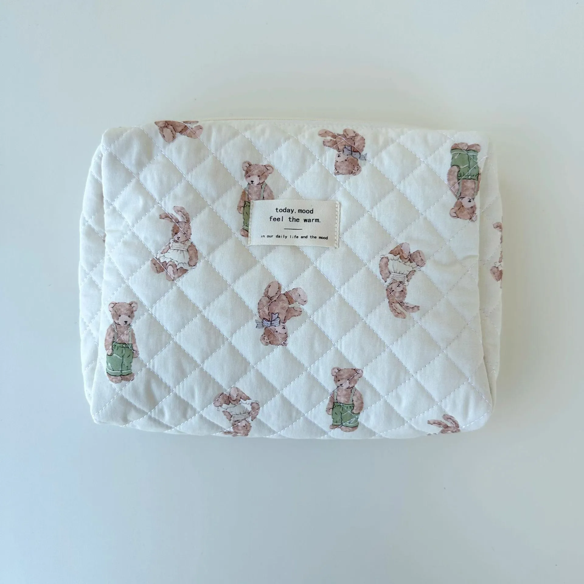 Wholesale Floral Quilted Cotton Storage Bag Cosmetic Bag Liner