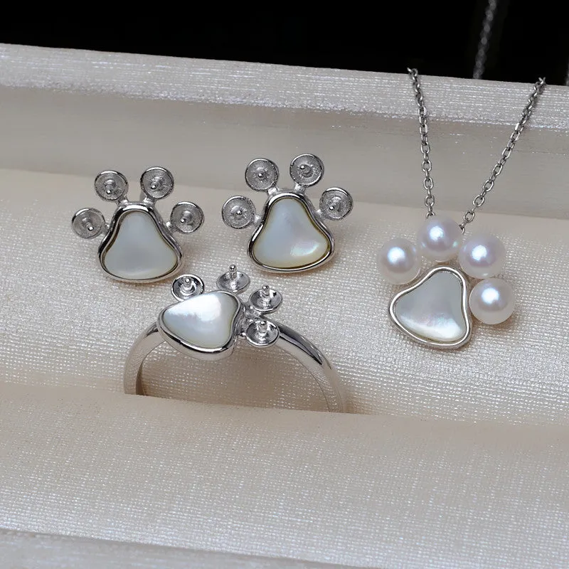 Wholesale Lovely Cat Claws DIY Pearl Jewelry Settings