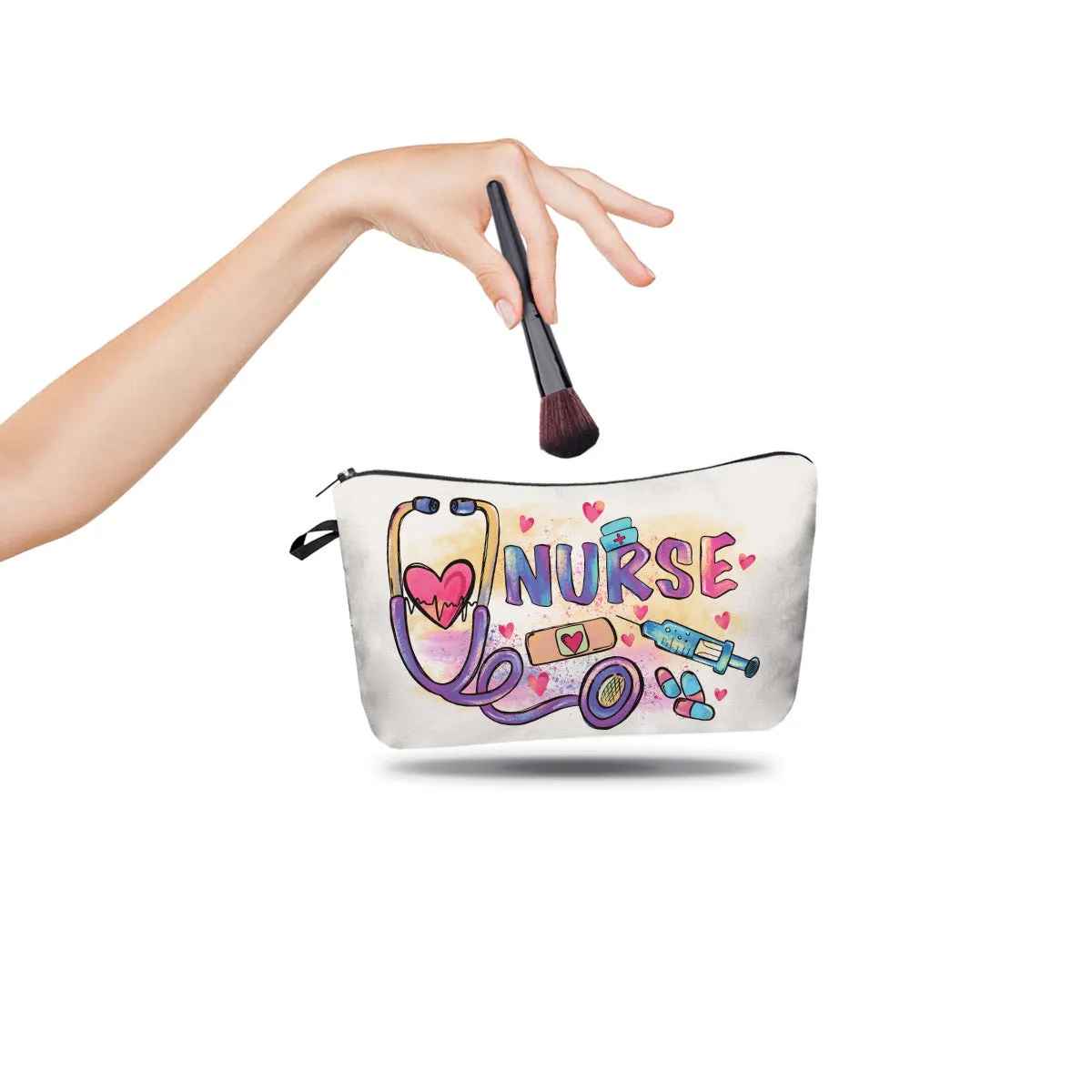 Wholesale Medical Print Cosmetic Bag Portable Travel Bag Toiletries Bag