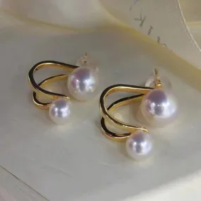Wholesale Multi Use Pearl Stud Earring Setting-Feliz Pearl