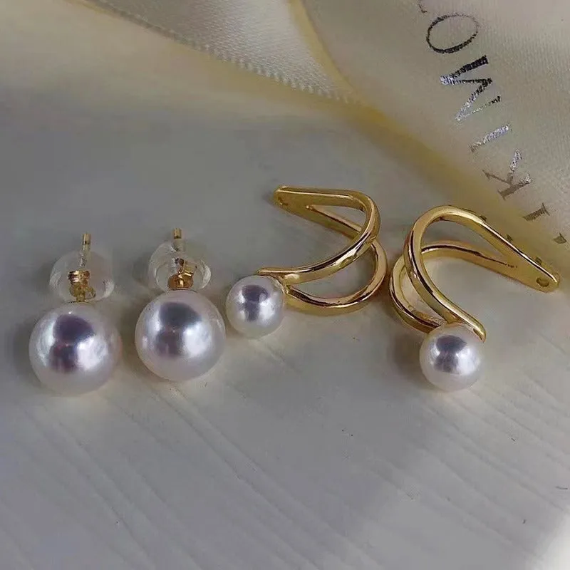 Wholesale Multi Use Pearl Stud Earring Setting-Feliz Pearl