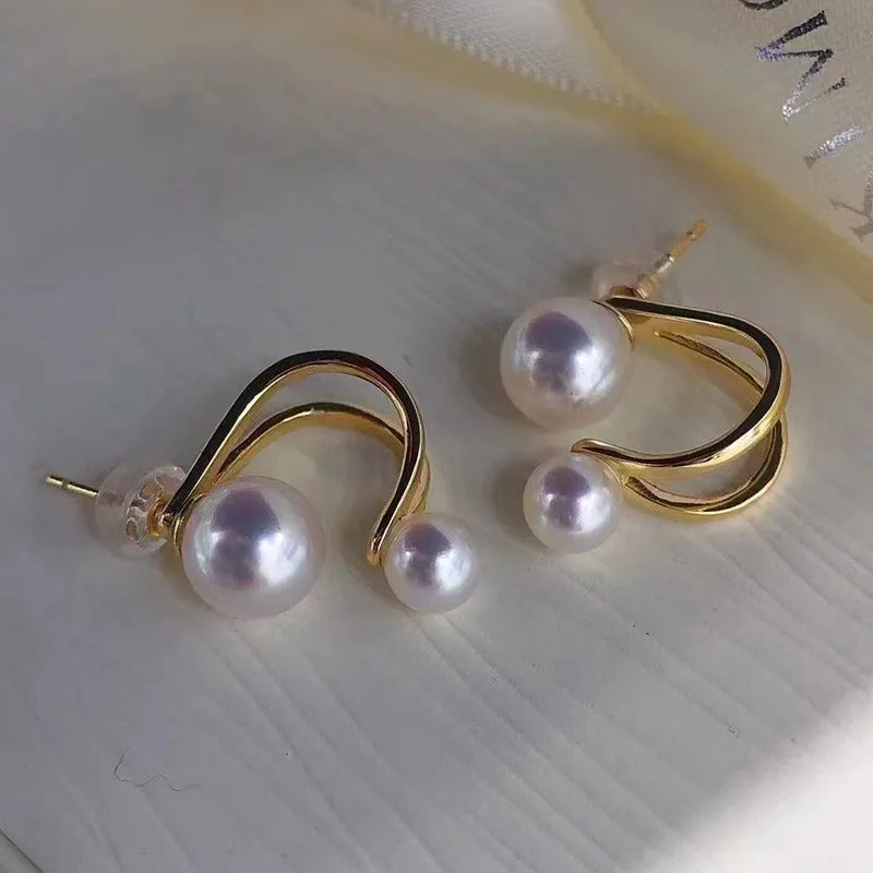 Wholesale Multi Use Pearl Stud Earring Setting-Feliz Pearl