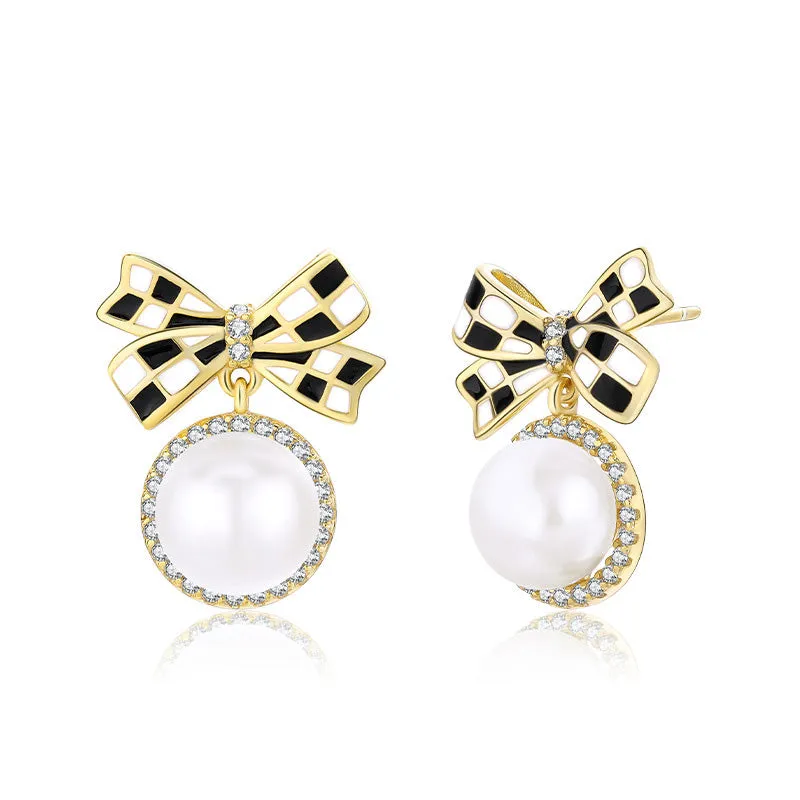 Wholesale Price Bow Knot Pear Earring Setting-Feliz Pearl