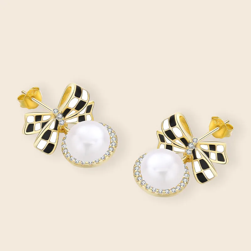 Wholesale Price Bow Knot Pear Earring Setting-Feliz Pearl