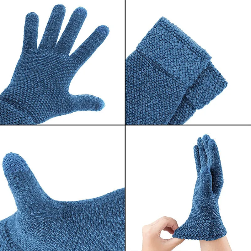 Wholesale Touch Screen Gloves Winter Outdoor Cold-proof Warm Knitted Gloves
