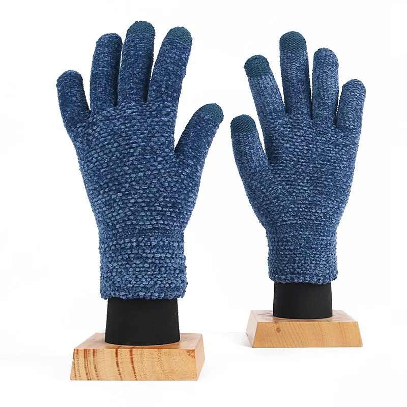 Wholesale Touch Screen Gloves Winter Outdoor Cold-proof Warm Knitted Gloves