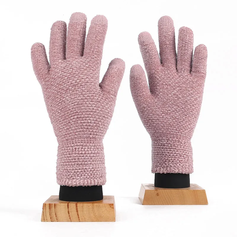 Wholesale Touch Screen Gloves Winter Outdoor Cold-proof Warm Knitted Gloves