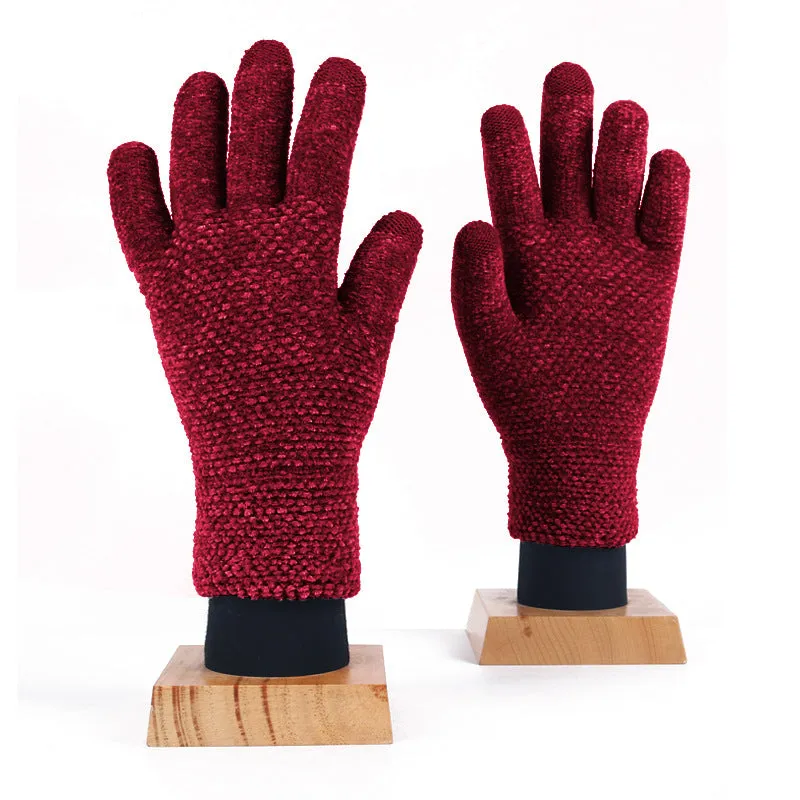 Wholesale Touch Screen Gloves Winter Outdoor Cold-proof Warm Knitted Gloves