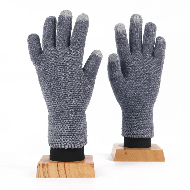 Wholesale Touch Screen Gloves Winter Outdoor Cold-proof Warm Knitted Gloves