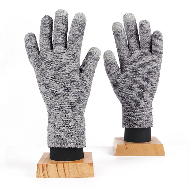 Wholesale Touch Screen Gloves Winter Outdoor Cold-proof Warm Knitted Gloves