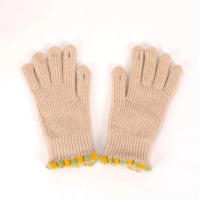 Wholesale Winter Touch Screen Warm Wool Knitted Gloves