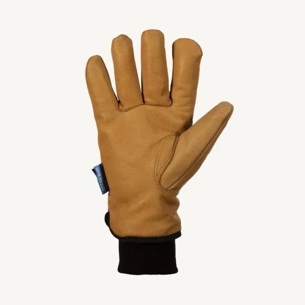 Winter Gloves - Superior Glove Endura® Deluxe Ergonomic Elastic Back/Oilbloc Grain Goatskin Leather/WaterStop 378GOBDTK