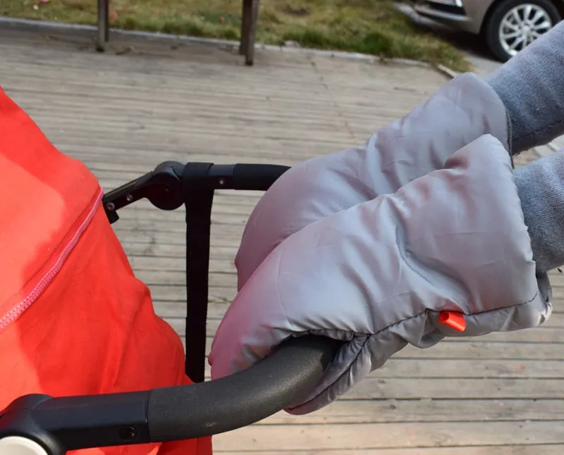 Winter pram hand muff baby warm  Fleece hand cover Muff Glove