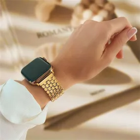 women apple watch gold band