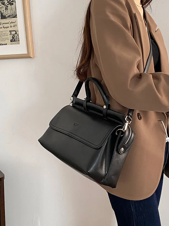 Women's Leather Retro Large Capacity Trendy Bag