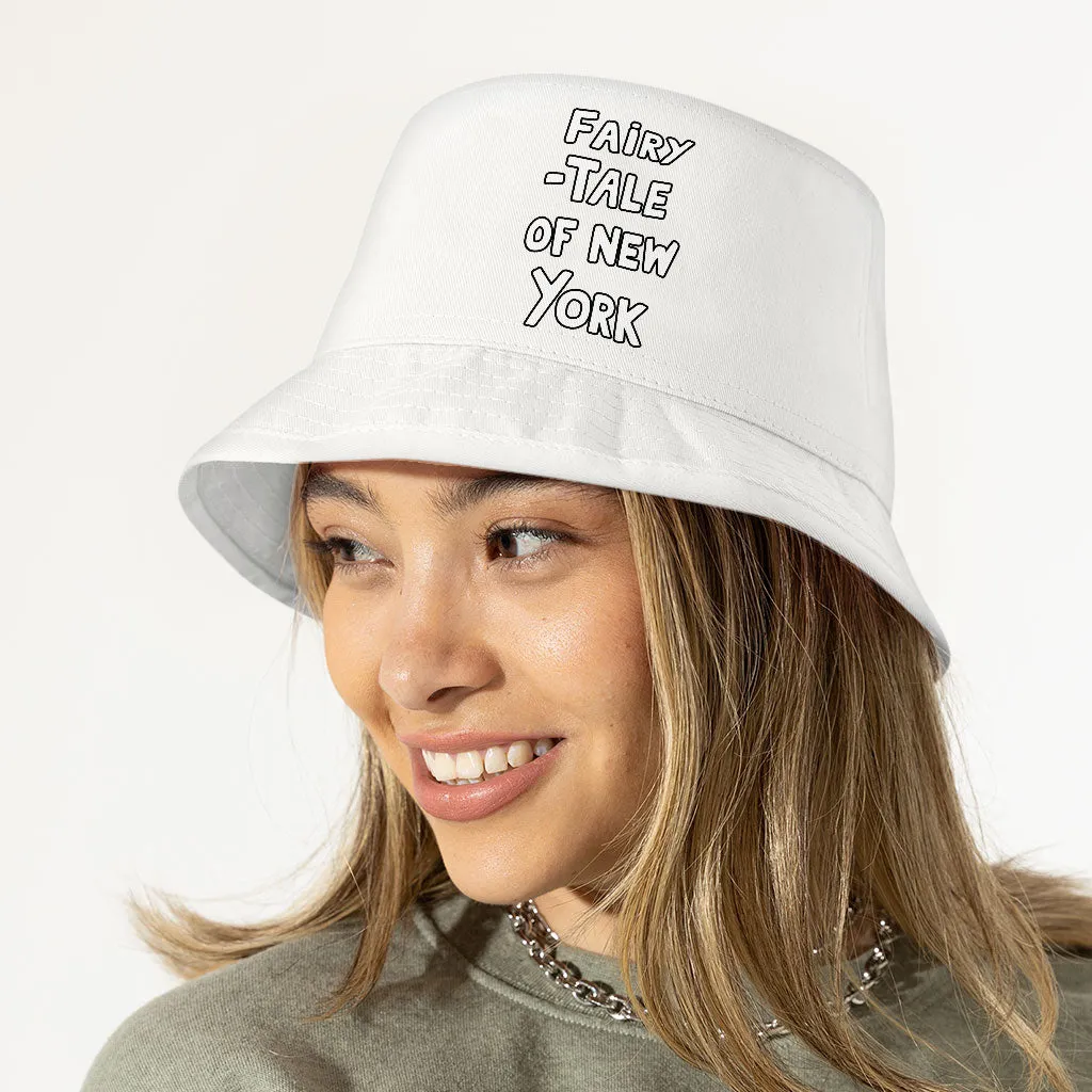 Word Print Bucket Hat - Minimalist Hat - Unique Bucket Hat