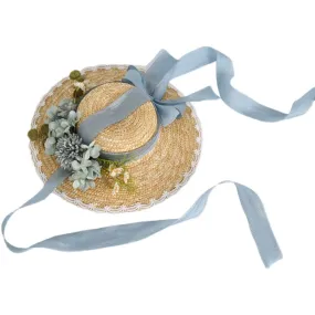 Xiaogui~Elegant Lolita Flower Bow Lace Sunhat