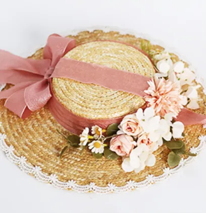 Xiaogui~Elegant Lolita Flower Bow Lace Sunhat