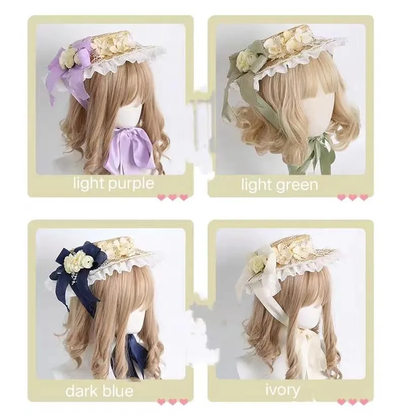 Xiaogui~Muliti-Color Elegant Flower Wedding Hat