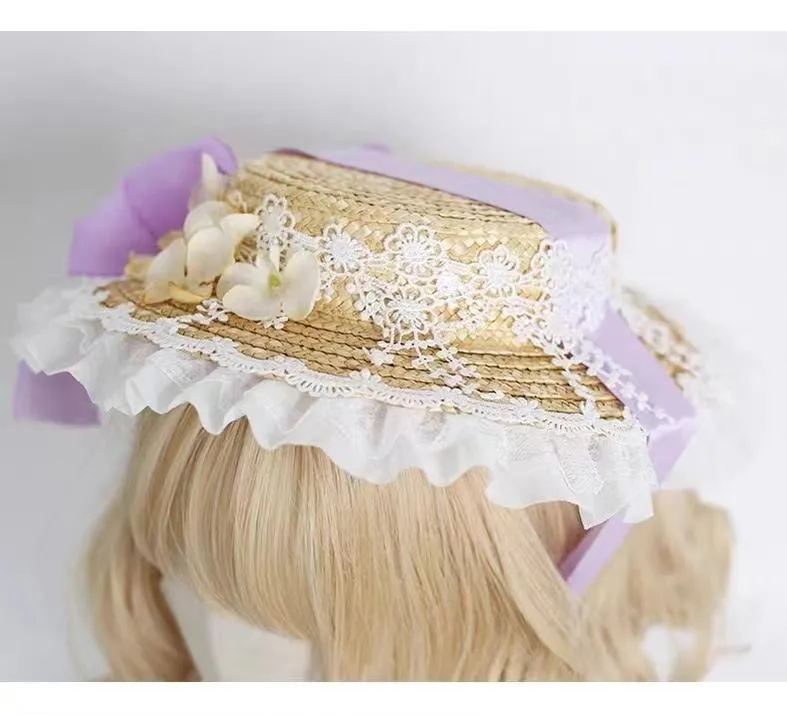 Xiaogui~Muliti-Color Elegant Flower Wedding Hat