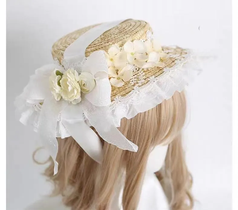 Xiaogui~Muliti-Color Elegant Flower Wedding Hat