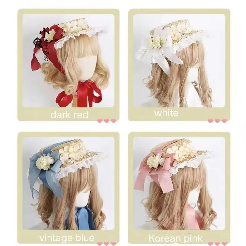 Xiaogui~Muliti-Color Elegant Flower Wedding Hat