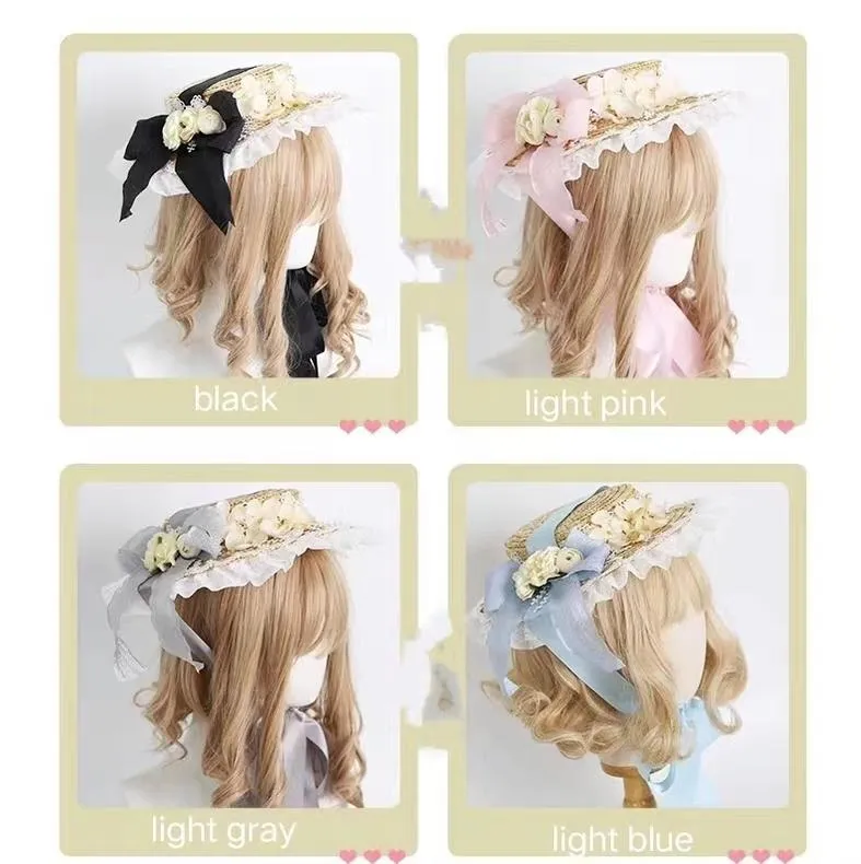 Xiaogui~Muliti-Color Elegant Flower Wedding Hat