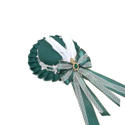 Youpairui~Lobnya~Gothic Nun Lolita Green OP Dress Set