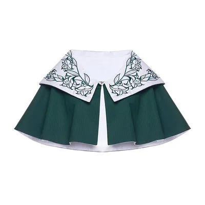 Youpairui~Lobnya~Gothic Nun Lolita Green OP Dress Set