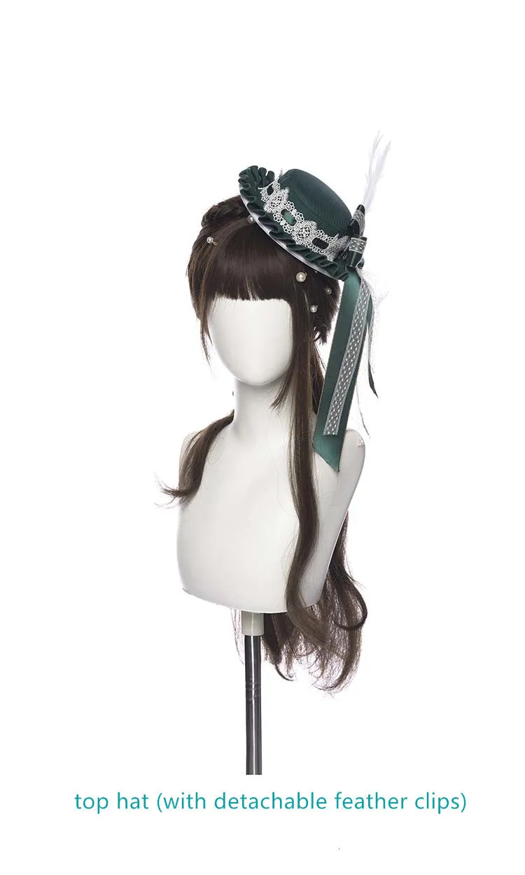 Youpairui~Lobnya~Gothic Nun Lolita Green OP Dress Set
