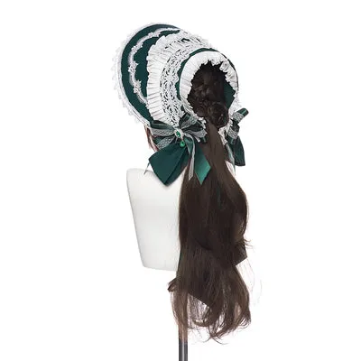 Youpairui~Lobnya~Gothic Nun Lolita Green OP Dress Set